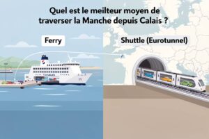 ferry ou shuttle calais