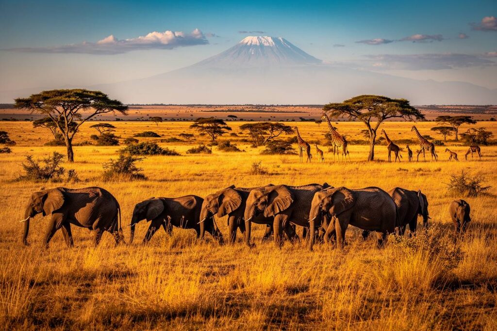 paysage safari tanzanie